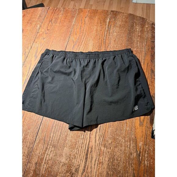 New Balance Mens 4XL Athletic Shorts Black Dry Drawstring Built-In Brief Pockets - Picture 1 of 3
